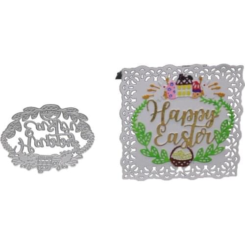 2020 Letter Metal Cutting Dies Rabbit Leaves Decoration Cut Die Stencil DIY Scrapbooking Embossing New Craft Stamps And Dies