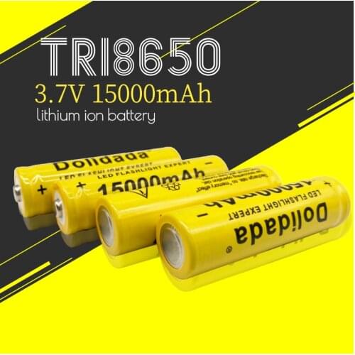 2021 New 18650 3.7v 15000mAh rechargeable lithium-ion battery lithium-ion batteries for flashlight headlight electronic toy