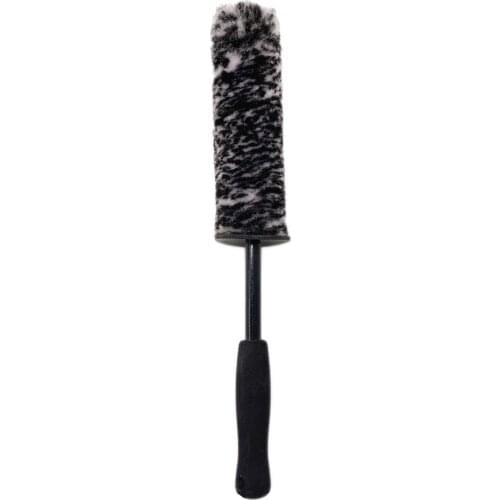 Auto Car Wheel Hub Cleaning Brush Flexible Long Handle Premium Car Rim Brushes Soft Fiber Car Tire Cleaning Brush 36*3.5cm