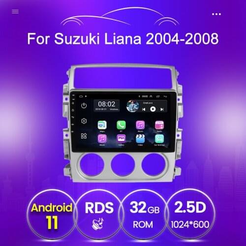 Android 11 BT Wifi GPS Navigation for Suzuki LIANA android 2006 -2013 Car Radio Audio System 2.5D with Free Gift
