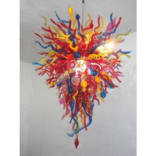 Free Shipping Competitive Wholesale Price Hand Blown Glass Christmas Craft Chandelier Light