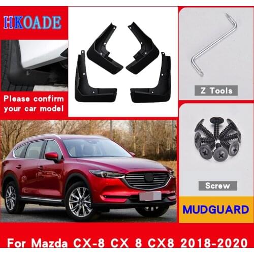 Car Fender Mud Flaps For Mazda CX-8 CX 8 CX8 2018 2019 2020 Mudguards Splash Guards Fender Mudflaps Car Fender Accessories