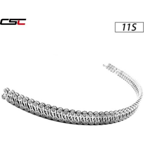CSC Road Bicycle Galvanized 11 Speed Chain for Mountain Bike with 116 Link Bicycle Parts 11s 22s 33s
