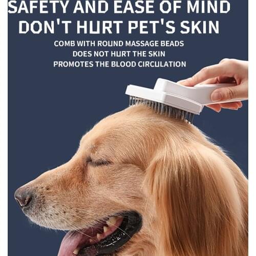Pet Epilator Pet Self-cleaning Comb Pet Hair Removal Grooming Comb Clean Animal Hair Removal Comb Puppy Hair Removal Comb