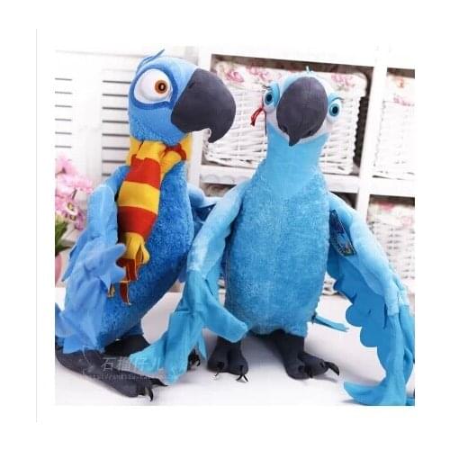 Movie & TV 45cm Rio macaw parrots plush toy a pair lover parrots Blu & Jewel doll w2461