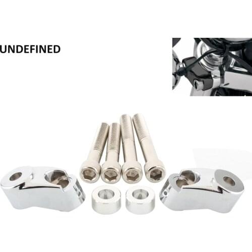 Front Turn Signal Relocation Kit Adapter 39mm 49mm Fork Tube For Harley Sportster Roadster Dyna Street Bob Low Rider FXR FXD