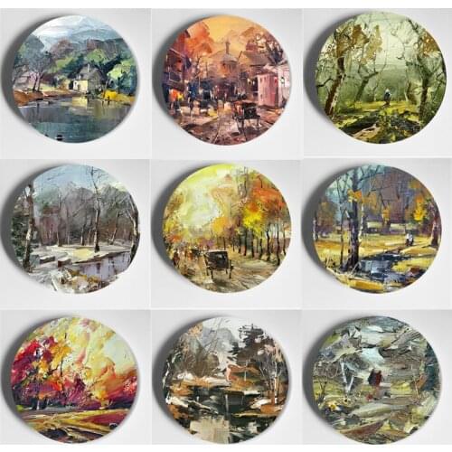 Ivan Ageyev Wall Plate Beautiful High Quality Ceramic Handcraft Decorative Plate Home Living Room Hotel Reasturant Art Plate