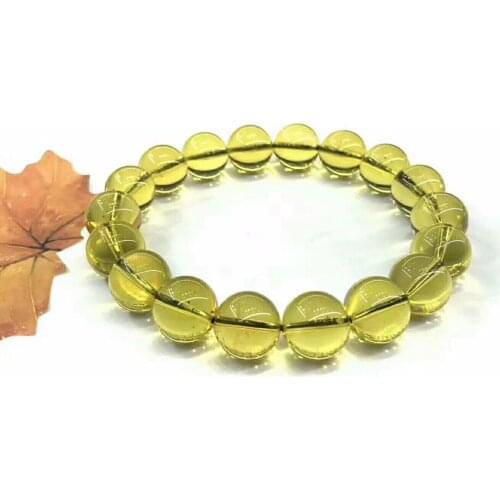 Wholesale 2A+ Natural Mexican Blue Amber Bracelet 11mm+ Beads Certificated Amber Supplier Prayer For Men&Women Fine Jewelry