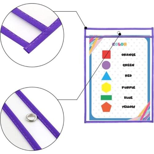 10Pcs File Folder Document Bag For Reusable Writing And Wiping Bags For Office And School Supplies P9YA