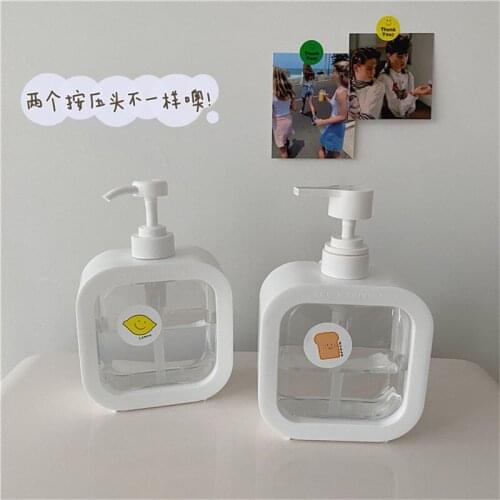 500ml High Capacity Hand Sanitizer Push-Type Travel Dispensing Bottle Bathroom Shower Gel Shampoo Empty Bottle Soap Dispenser