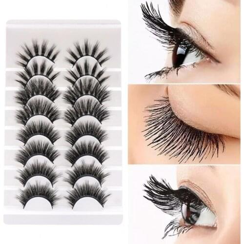 8Pairs A(807)/B(M14)/C(C3)/D(DC012) False Eyelashes Comfortable to Wear Easy to Remove false eyelash Lower Lashes under 0.5cm