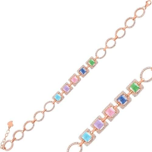 Silver 925 Sterling Zircon Cubic Zirconia Bracelet