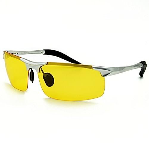 Agstum Man Womens UV 400 Protection Polarized Driving Glasses Car Drivers Night Vision Goggles Anti-glare Polarizer Sunglasses