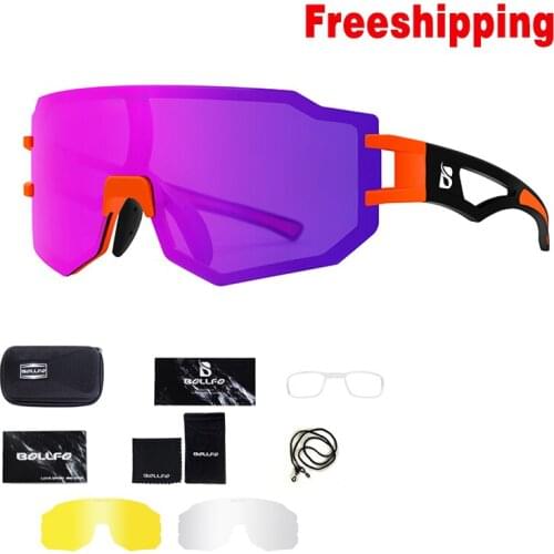 UV400 Ultraviolet-Proof Sports Glasses Riding Running Road MTB Bike Goggles Changing Color Cycling Sunglasses With Replace Lens