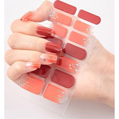 Stickers Full Cover Wraps Nail Sticker Decorations Diy Silicone Rod Nail File Ornaments Manicure Slider Decals Nail Art Sticker