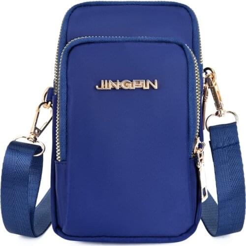 Fashion Women Crossbody Bag Zipper Mobile Phone Shoulder Bag Lady Female Multifunction Handbag Wrist Purse