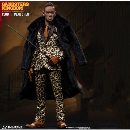 In Stock DAMTOYS GK018 1/6 Sale Collectible Full Set Gangster Kingdom Grass Flower 3 Peak Chen Action Figure for Fans Gifts