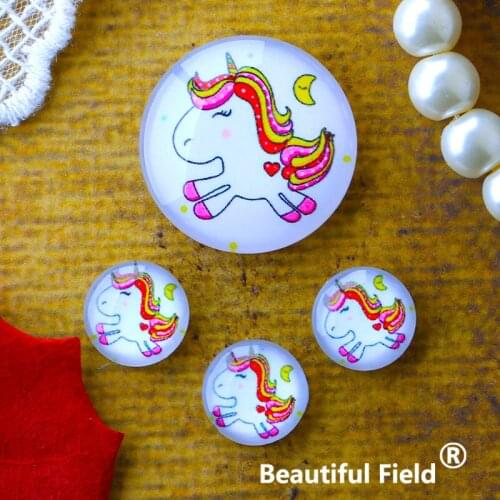 12mm 25mm 14mm 16mm 18mm 20mm Photo Glass Cabochons Round Cameo Set Handmade Settings 30mm Unicorn BD1013399