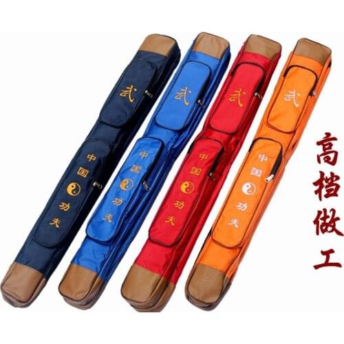 5colors high-grade double layer sword bag two-layers kung fu martial arts package tai chi swords knife bags