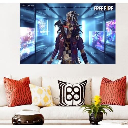 Anime Poster Garena-Free Fire -Anime Canvas Poster Bedroom Decor Sports Landscape Office Room Decor