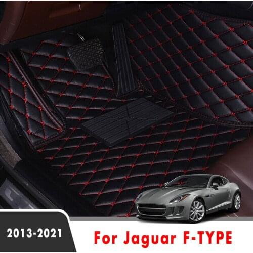 Car Floor Mats For Jaguar F-TYPE 2021 2020 2019 2018 2017 2016 2015 2014 2013 Carpets Custom Auto Foot Pads Car Accessories Rus