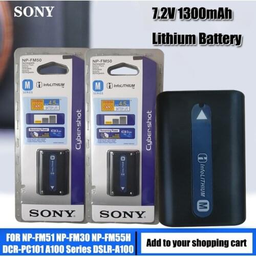 Sony NP-FM50 NP FM50 NPFM50 Camera battery pack NP-FM51 NP-QM50 NP-FM30 NP-FM55H Alpha A100 A100K TRV408 PC105 PC101