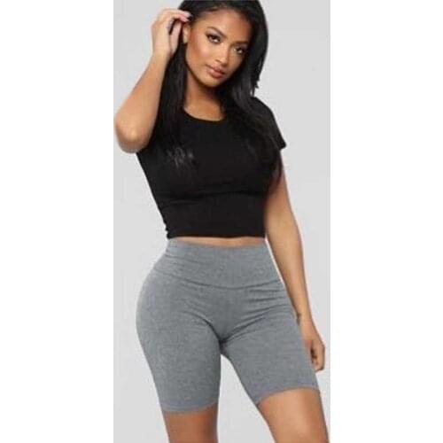 Free Shipping Fashion New Womens Clothing Black White Gray Fashion Match Tight Bandage shorts