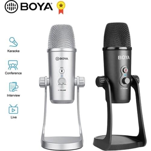 BOYA BY-PM700SP BY-PM700 USB Microphone Stereo Condenser PC Mic for Vocals Podcast Computer PC mobile Phone Android Recording
