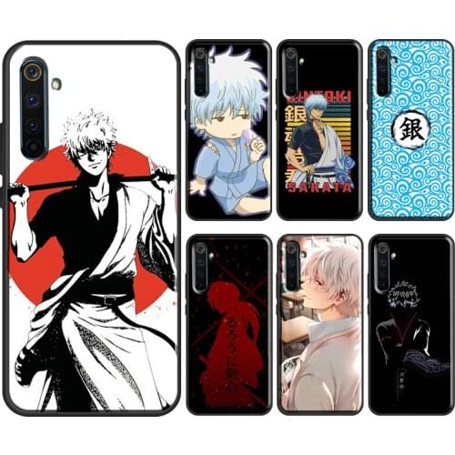 Gintoki Sakata Gintama Anime For OnePlus 9 Pro 8 7T 8T Nord Case For OPPO Realme 8 Pro X2 6 7 Pro GT Neo C3 C21 Cover