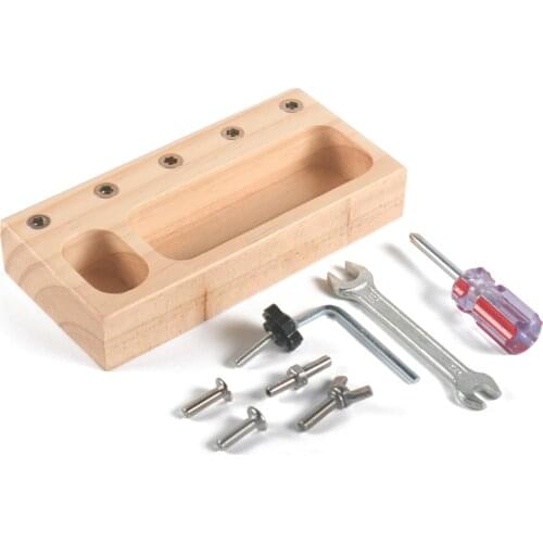 Montessori Baby Screw Bolts Sets Screwdriver Sensory Toys Wooden Educational Toy For Toddlers Skill Learning Toy G1844H