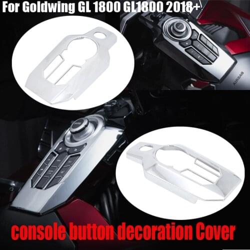 For Honda Goldwing GL 1800 GL1800 2018+ Chrome Central console button decoration Cover Center console Switch Panel Cover