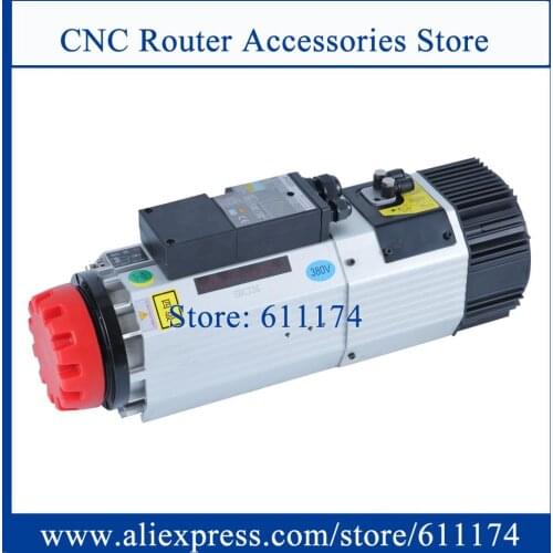 9KW ISO30 ATC Air cooled spindle motor 12000-24000rpm automatic wood Spindle motor AC220V/AC380V