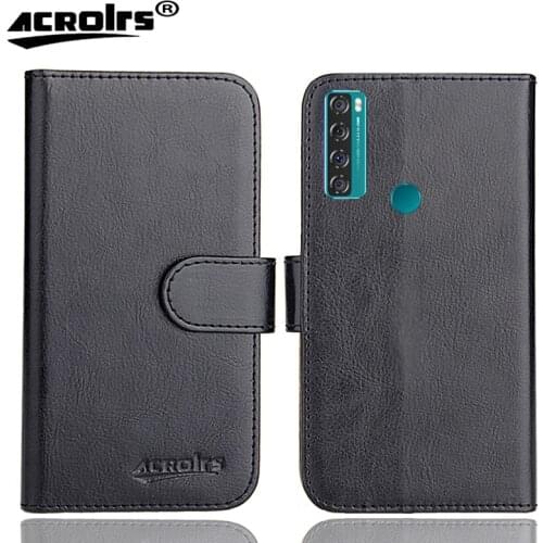 TCL 20 SE Case 6.67" 6 Colors Flip Fashion Soft Leather Crazy Horse Exclusive Phone Cover Cases Wallet