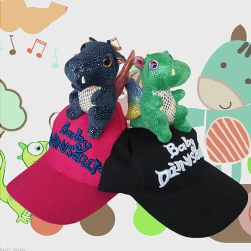 Christmas Animal cap 3D Rainbow Wings Plush Dinosaur Hat Adjustable Women And Men Baseball Hat Fashion Couple Gift