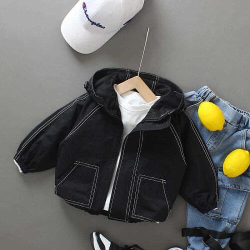 Boys hooded Jacket Spring New Big Childrens Clothing Baby Coat spring Autumn Boy Christmas Birthday Gift