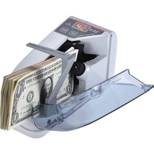 Mini Money Currency Counting Machine Handy Bill Cash Banknote Counter Money AC or Battery Powered for fake money dollar EU US