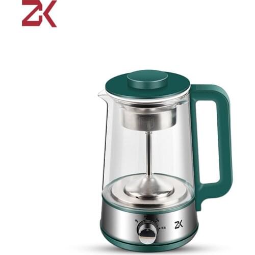 ZK Multifunction Electric Kettle Teapot 1.2L Thicker Glass Teapot Health Pot Heater Hot Water Heating Insulation Kettle