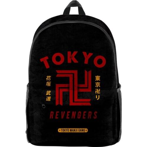 2021 3D Tokyo Revengers Mikey Men Women Backpack Oxford School Bag High Capacity Teenager Girl Child Bag Travel Backpack