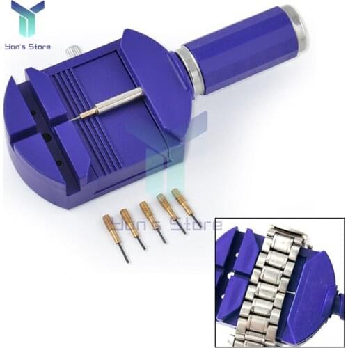 Bracelet Wrist Watch Band Adjuster Repair Tool Set Link Strap Remover 5 Pins Bracelet Chain Pin Remover Adjuster Repair Tool Kit