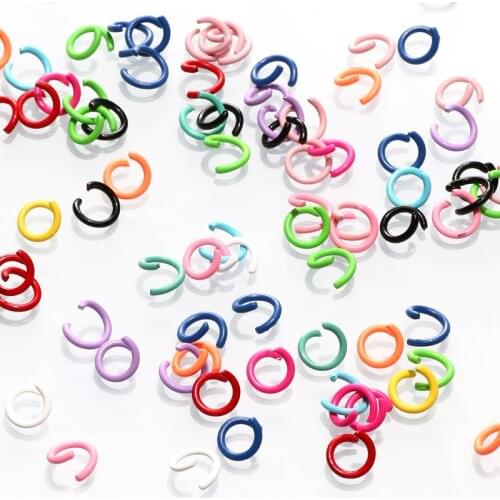 Wholesale Open Circle Jump Rings Necklace Bracelet Earring Pendant Connectors DIY Jewelry Making Crafts Accessories 100pcs/Bag