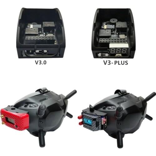 URUAV 5.8G RX PORT 3.0-PLUS FPV Goggles Low Voltage Alarm Simulation Receiver Board+Metal Adapter Mounting Combo For Fatshark