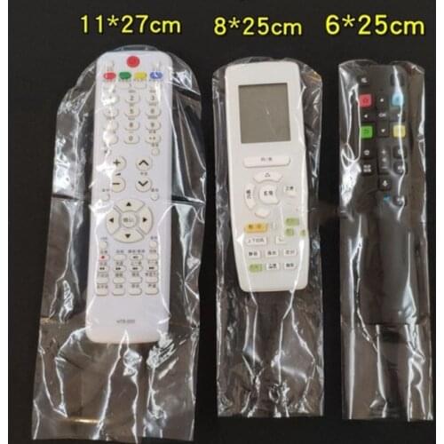 5Pcs/set 27X11cm Clear TV Remote Control Case Protector Cover Air Condition Remote Controller Protective Anti-dust Bag