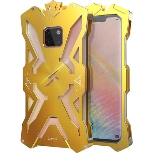 Luxury Metal Aluminum Case For Huawei Mate 20 X View Phone Shockproof Anti-Knock Shocked Back Case For Huawei Mate 20 Pro Mate20