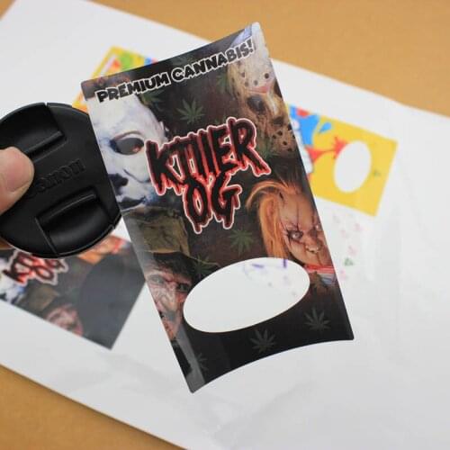 Customized Cheapest printing adhesive plastic custom logo alcohol bottle label