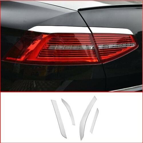 Steel Rear Light Stripe Cover Trim 4PC For VW Passat Variant B8 2017 2018 Car modification Auto parts