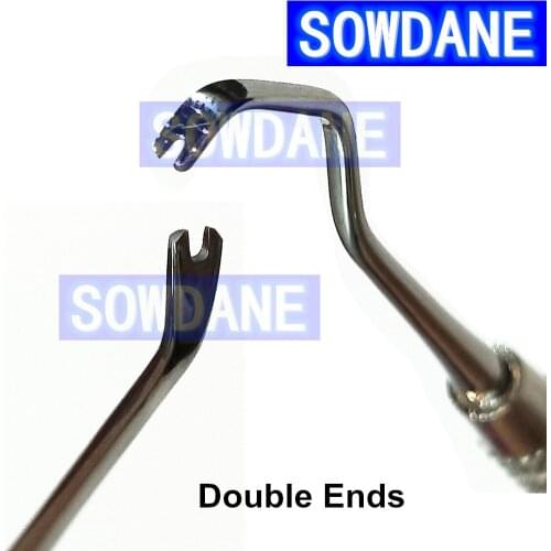 Dental Orthodontic Ortho Ligature Ligation Director German Stainless Steel Double End Curved Fine Narrow Presser