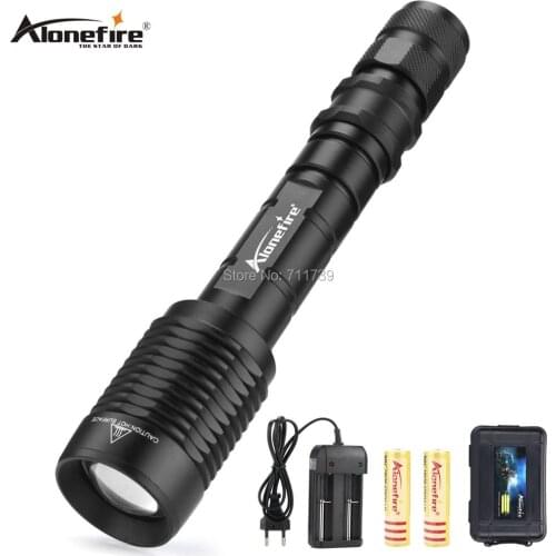 Alonefire H210 high power led Flashlight XM-L T6 Ultra Bright led Torch linterna Adjustable Camping Hiking Emergency light