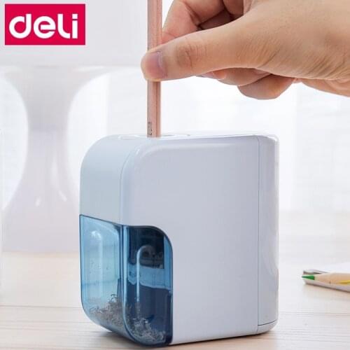 Deli 0714 electronic full-automatic pencil sharpener Student Child pencil sharpner 2 colors automatic pencil sharpener