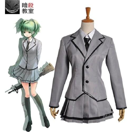 High-Q Unisex Anime Cos Assassination Classroom Shiota Nagisa Kayano Kaede School Uniform Cosplay Costumes Tops