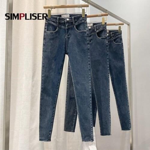 All Match Vintage Women Jeans Pants Skinny Jeans Pencil Pants Stretch Jeans Trousers High Waistes Push Up Leggings Denim Pants